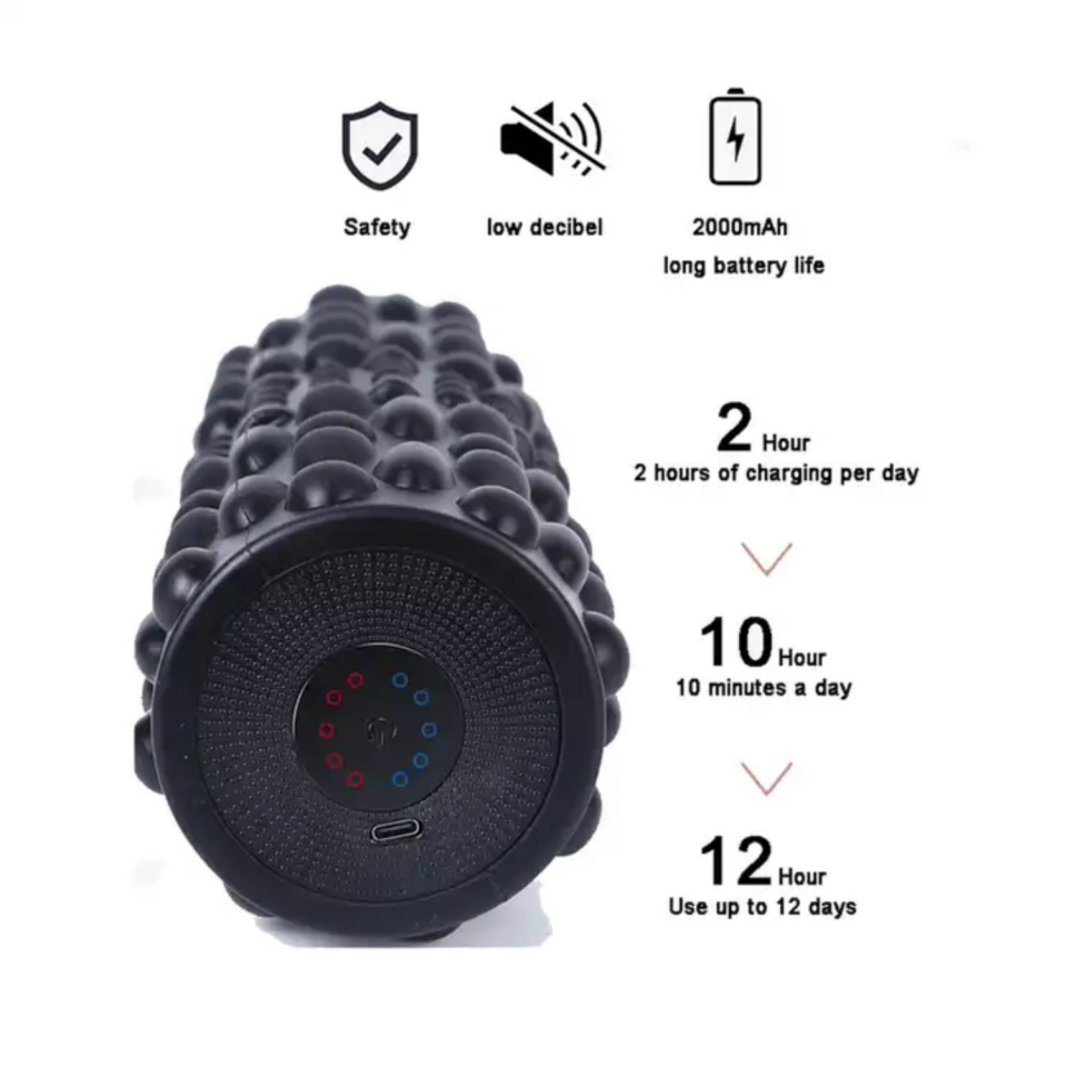 Titreşimli Foam Roller Masaj Cihazı
