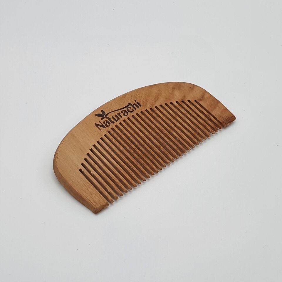 Doğal Küçük Ahşap Saç Tarak