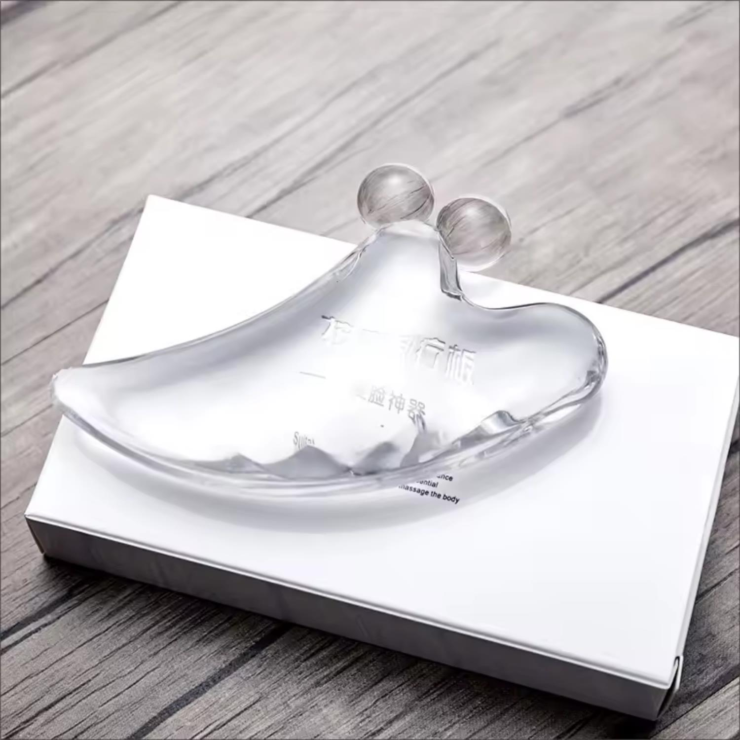 Guasha Masaj Aparatı Kristal Reçine Gua Sha Yüz Masajı