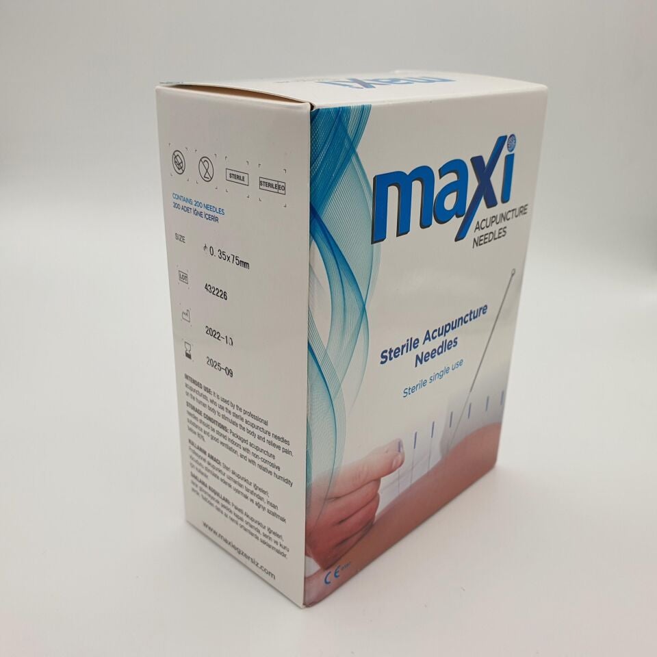 Akupunktur İğnesi Çeşitleri 200 Adet Tek Kutu 0.35*100 mm