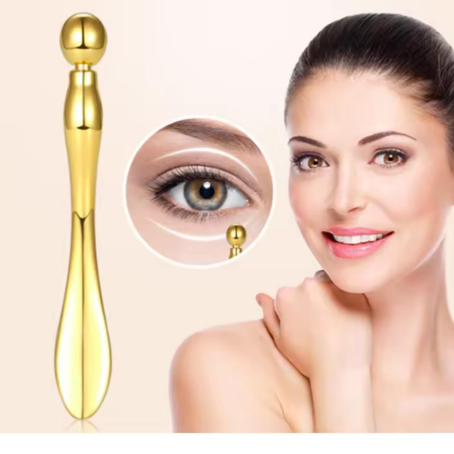 Face Yoga Metal Yüz ve Göz Çevresi Gua Sha Masaj Aparatı