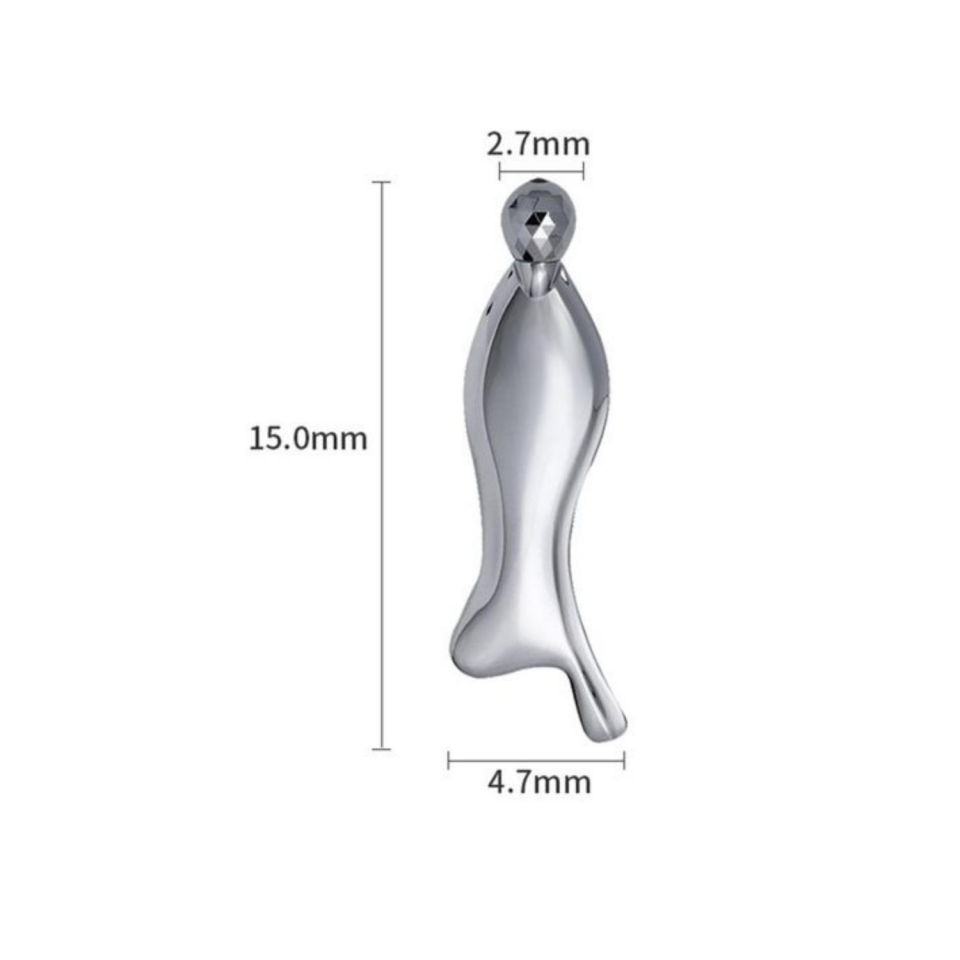Metal Yüz Masaj Aleti Face Yoga Guasha 3D Roller Graston Aparatı