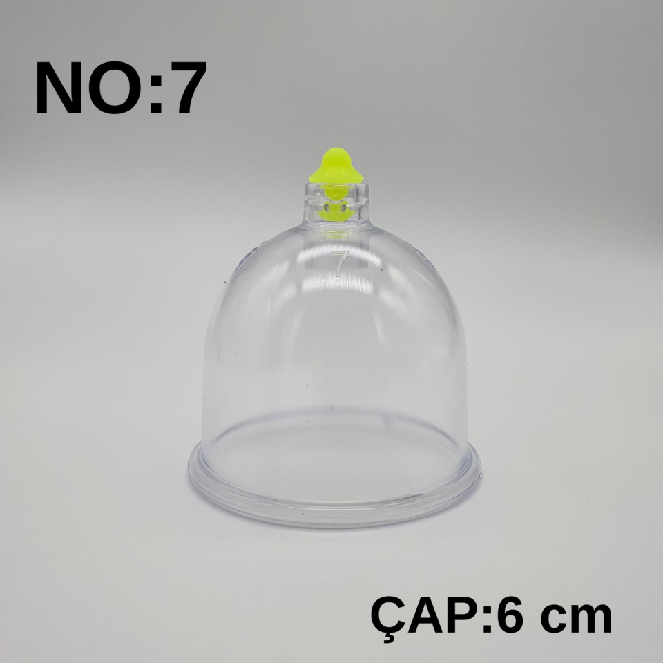 Hacamat & Masaj Kupası No:7 Silikon Tıpalı 100 adet