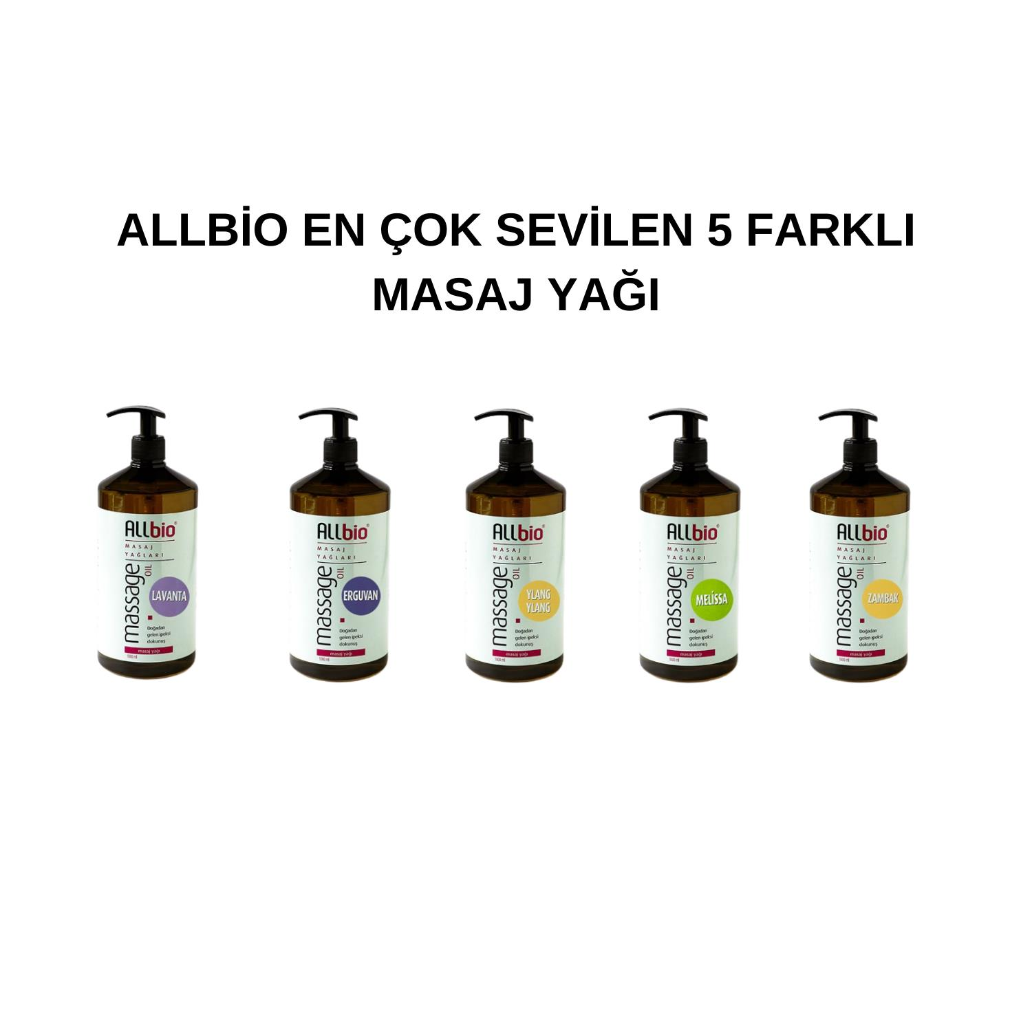 Allbio 5 Farklı Aromatik Masaj Yağı 5 Litre