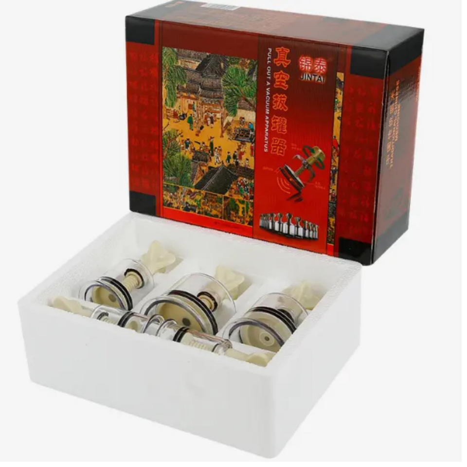 Çevirmeli Vakumlu Masaj Kupa 5'li Set