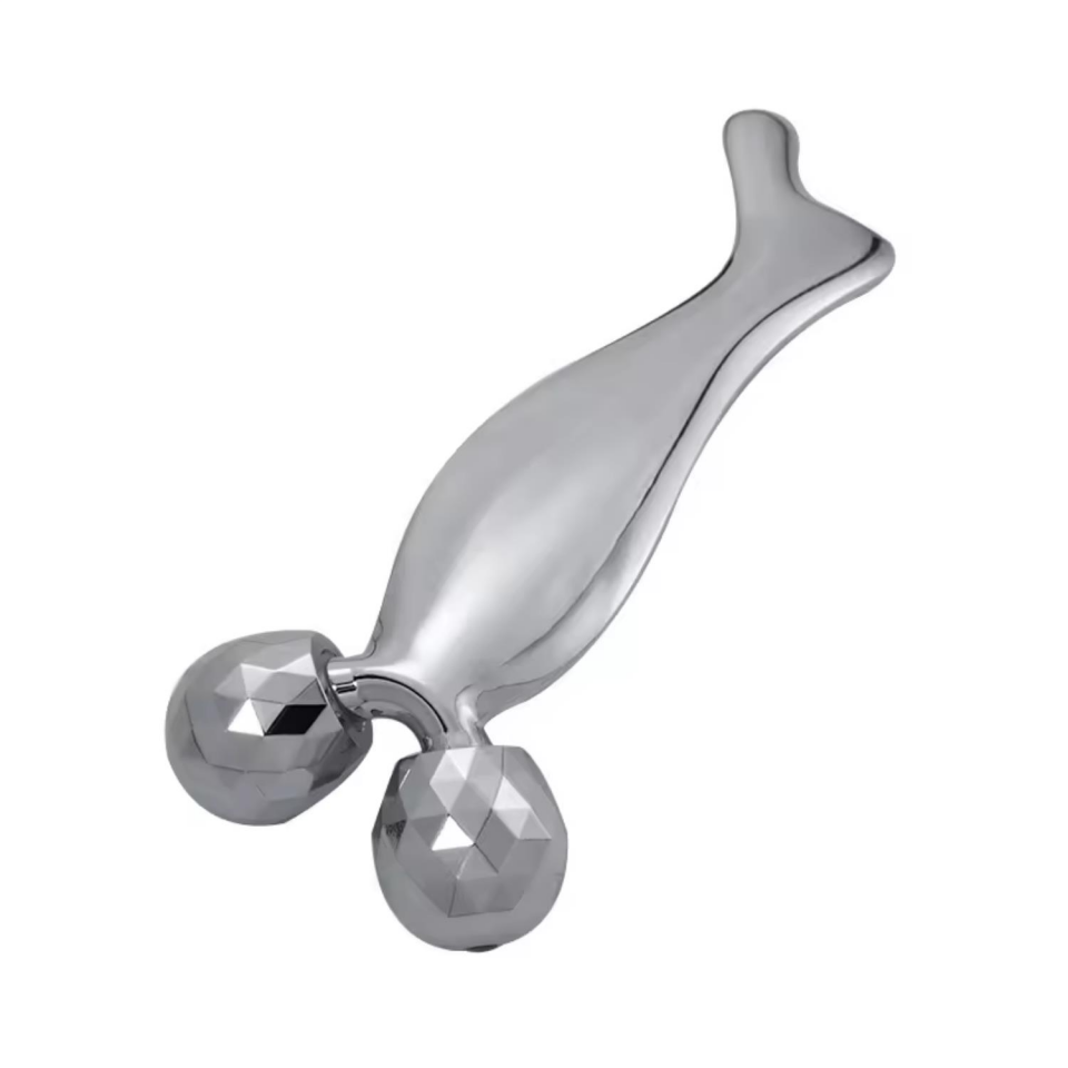 Metal Yüz Masaj Aleti Face Yoga Guasha 3 D Roller Graston Aparatı Model 3