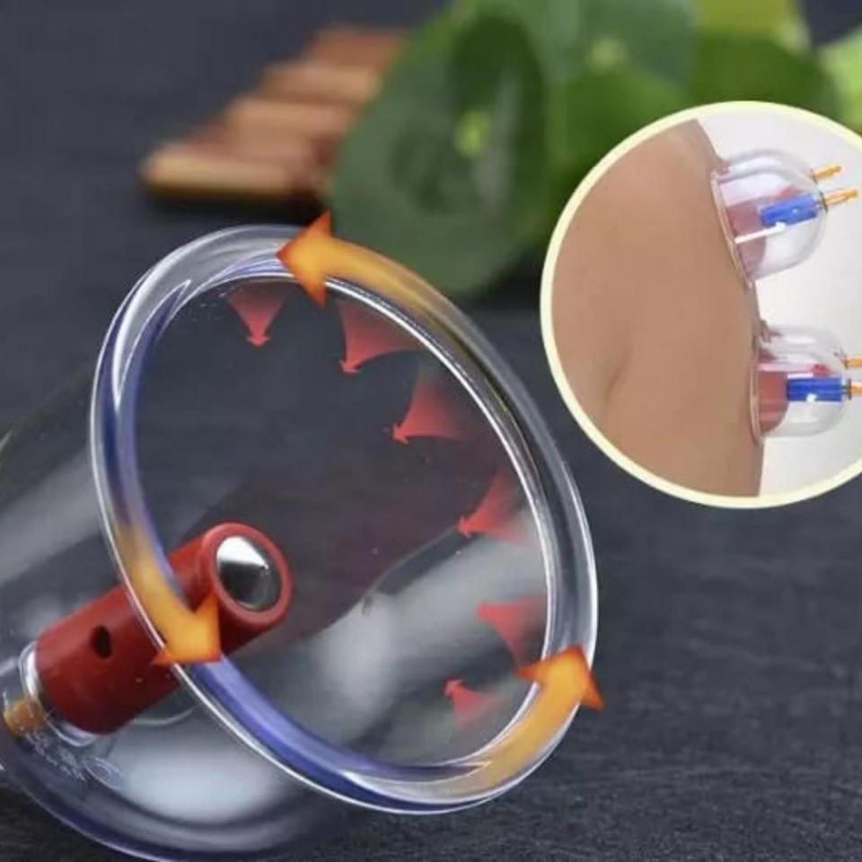 Manyetik Masaj Kupa Seti 12 Adet Hacamat Kupası