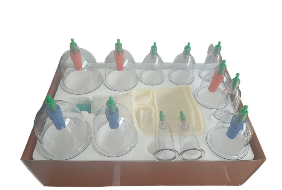 Manyetik Masaj Kupa Seti 12 Adet Hacamat Kupası