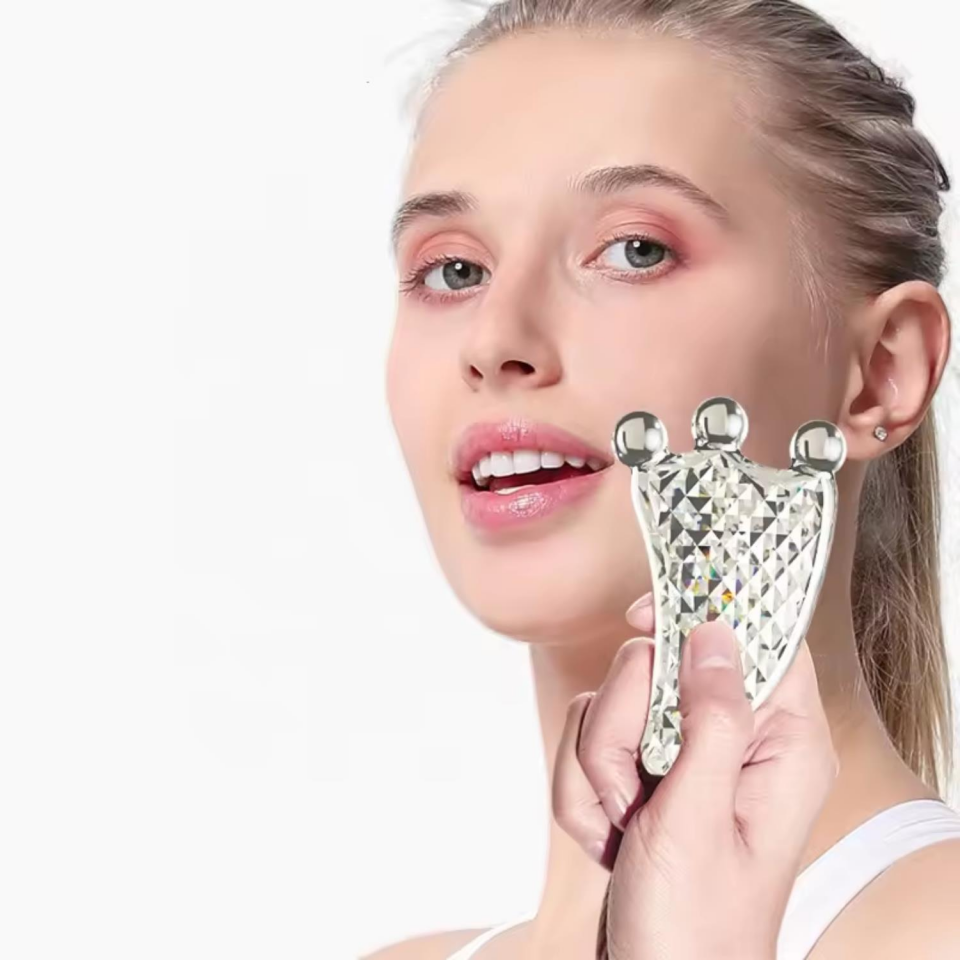 Guasha Masaj Aparatı Kristal Reçine Gua Sha 3 Toplu Yüz Masaj Aparatı