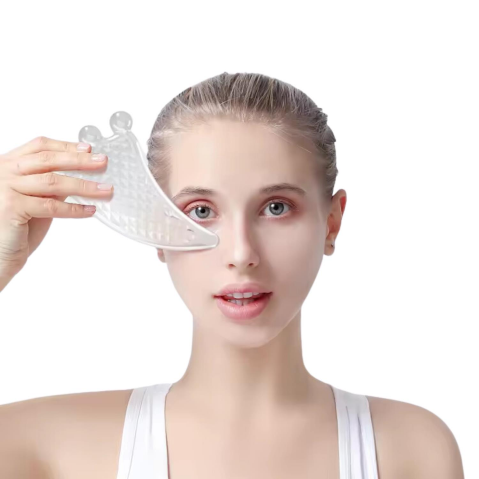 Guasha Masaj Aparatı Kristal Reçine Gua Sha 3 Toplu Yüz Masaj Aparatı