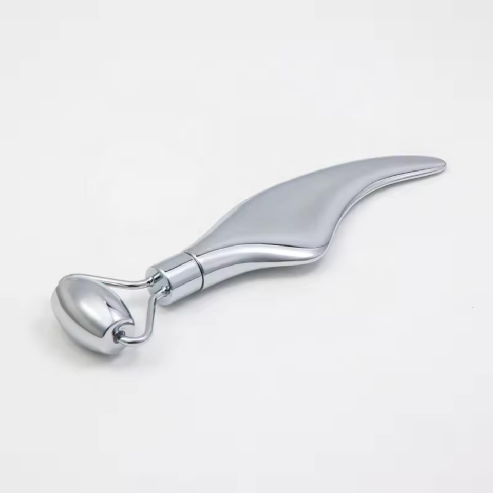 Metal Cilt Sıkılaştırıcı Face Yoga Gua Sha Rulosu Yüz Masaj Roller Model 3