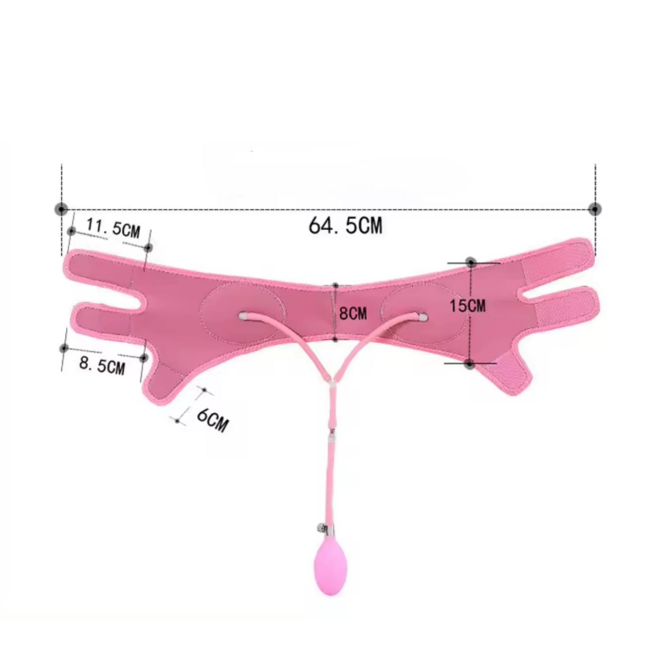 Pompalı Gıdı Toparlayıcı Yüz Korsesi Çene Yüz Germe ve Skılaştırıcı Bandaj