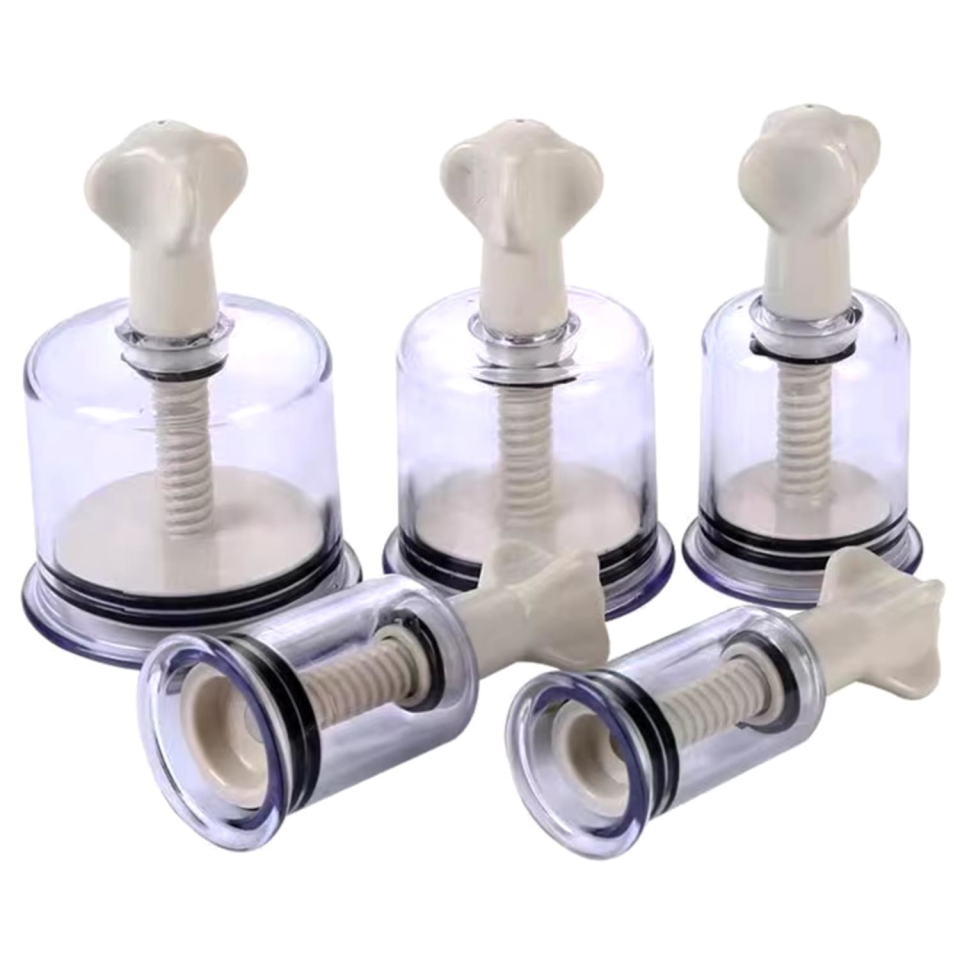 Çevirmeli Vakumlu Masaj Kupa 5'li Set