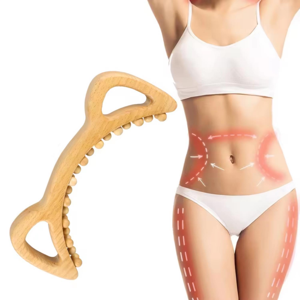 Tutma Kollu Ahşap Graston Madero Terapi ve Selülit Masaj Aleti Model 1