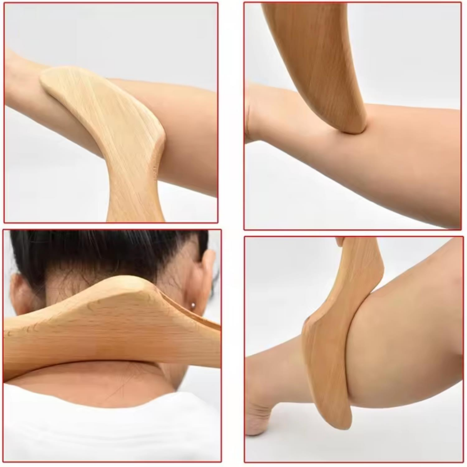 Ahşap Graston Madero Terapi ve Selülit Masaj Aleti Model 7