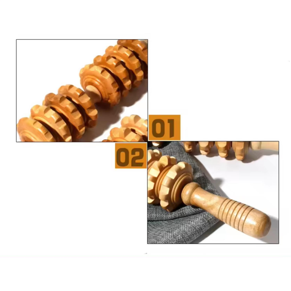 Madero Terapi & Selülit Ahşap Masaj Sopası Model 12