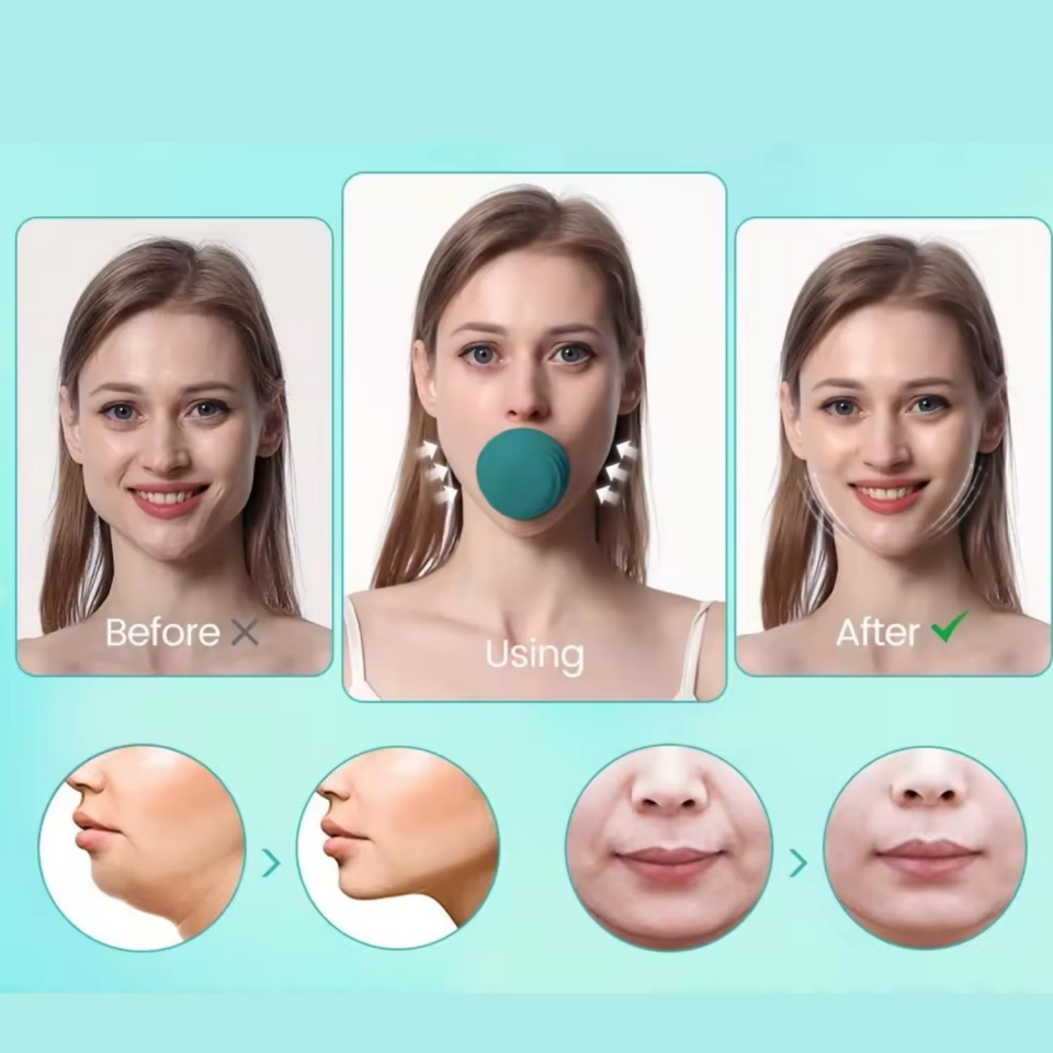 Jawline Gıdı Yanak İnceltme V Hattı Katmanlı Çene Egzersiz Face Yoga Aleti