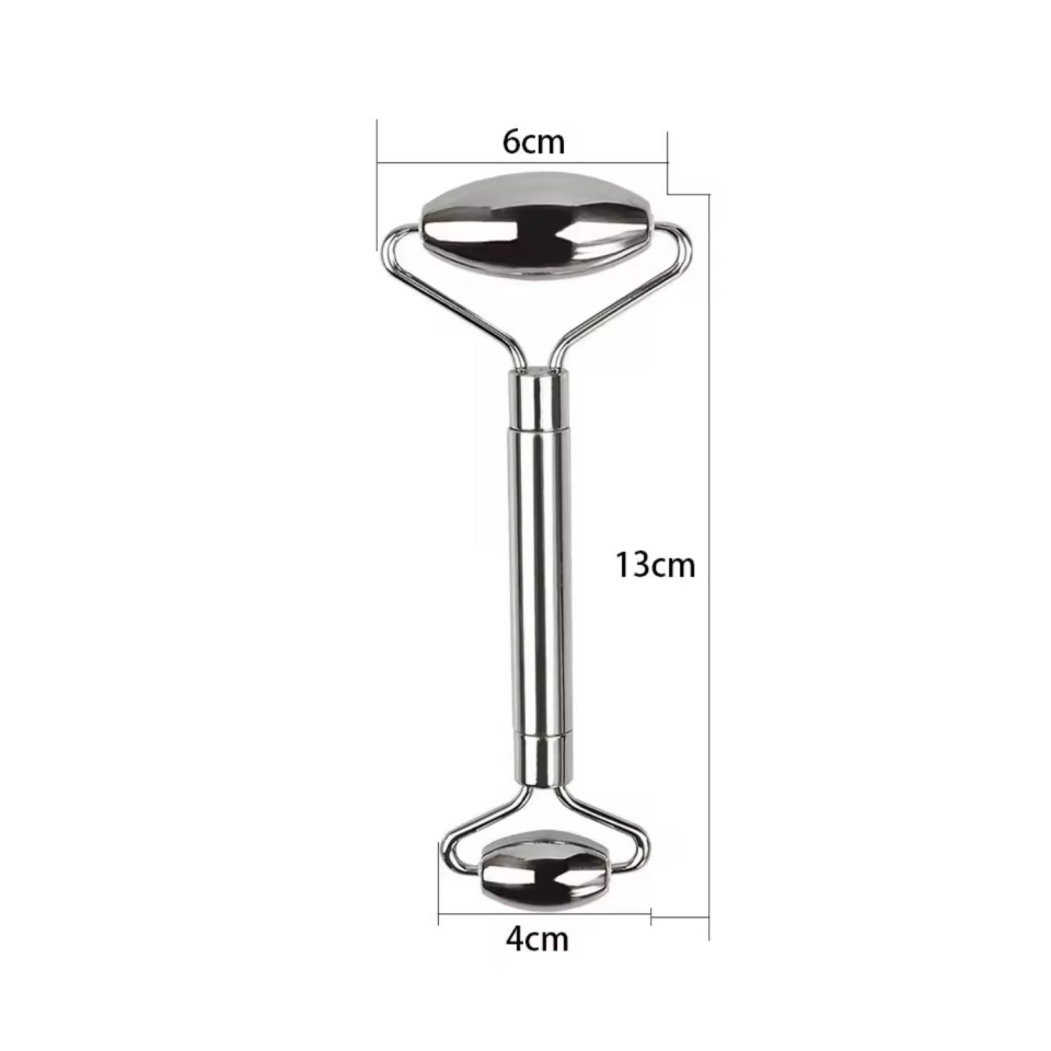 Metal Cilt Sıkılaştırıcı Face Yoga Gua Sha Rulosu Yüz Masaj Roller Model 1