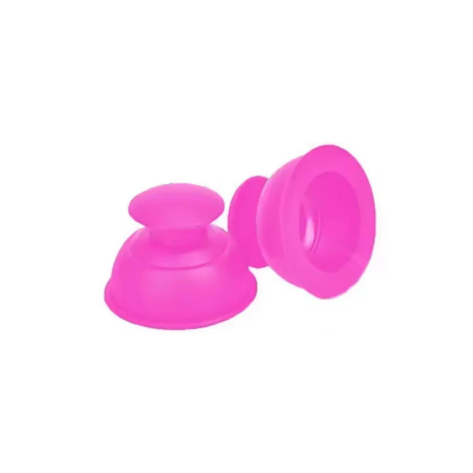Vantuz Silikon Selülit & Masaj Kupası 4'lü Set Siyah-Pembe Renk