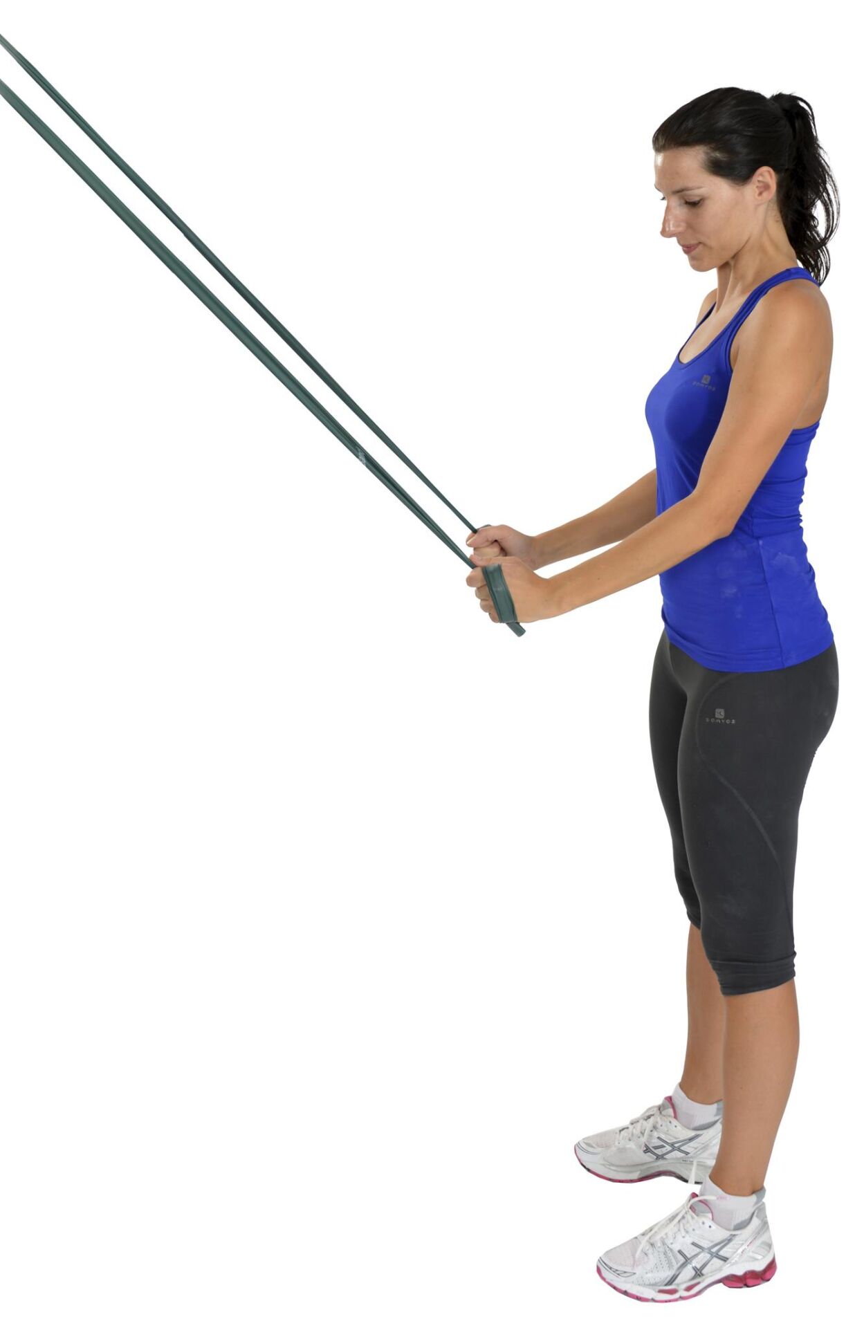 Yoga & Pilates Egzersiz Bandı 1.5 Metre Çeşitleri Yeşil (Orta)