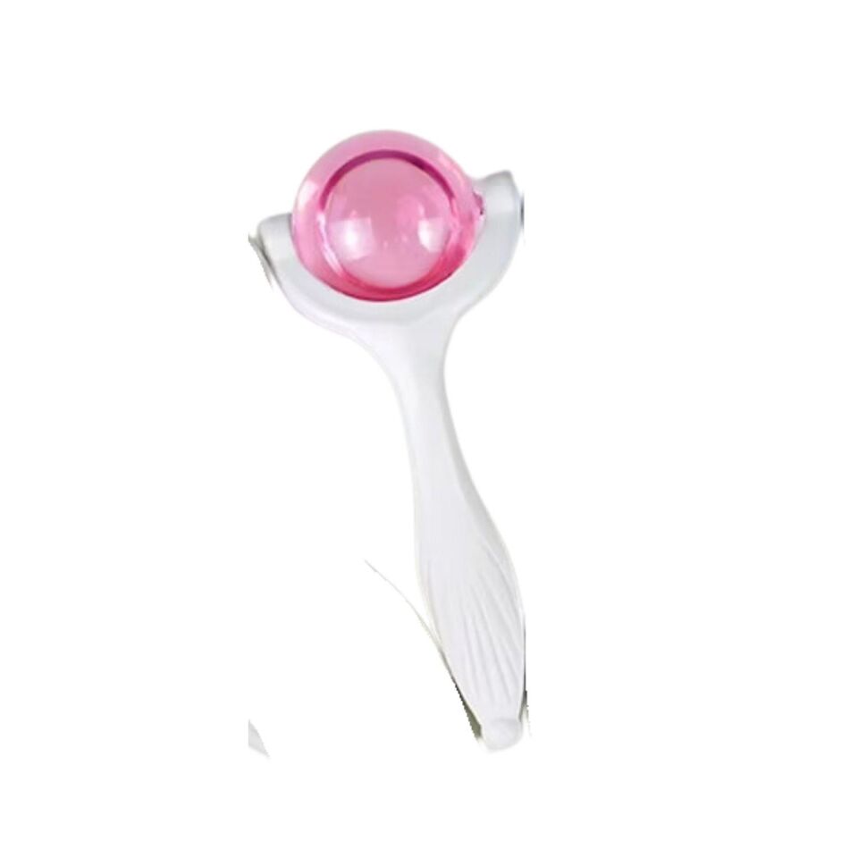 Face Yoga İce Roller Sıcak ve Soğuk Gua Sha Yüz Masaj Silindiri Pembe Renk