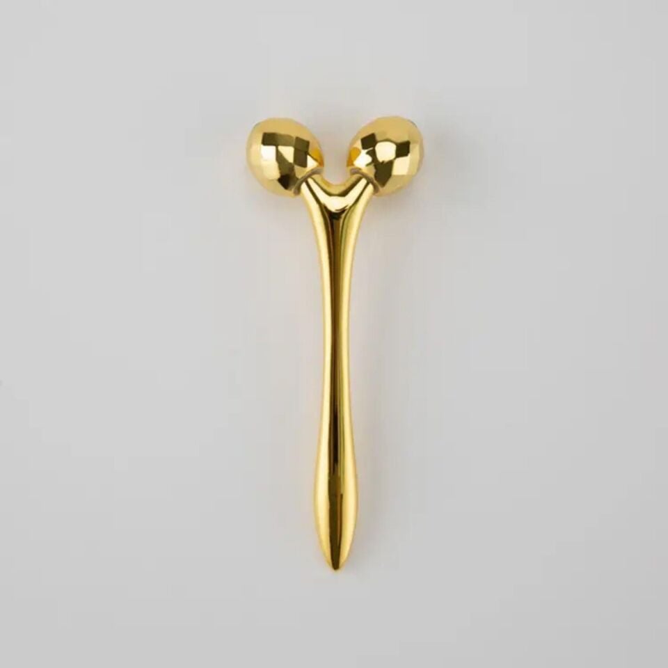 Mini 3D Yüz Masaj Aleti Cilt Sıkılaştırıcı Selülit Masaj Roller Gold Renk