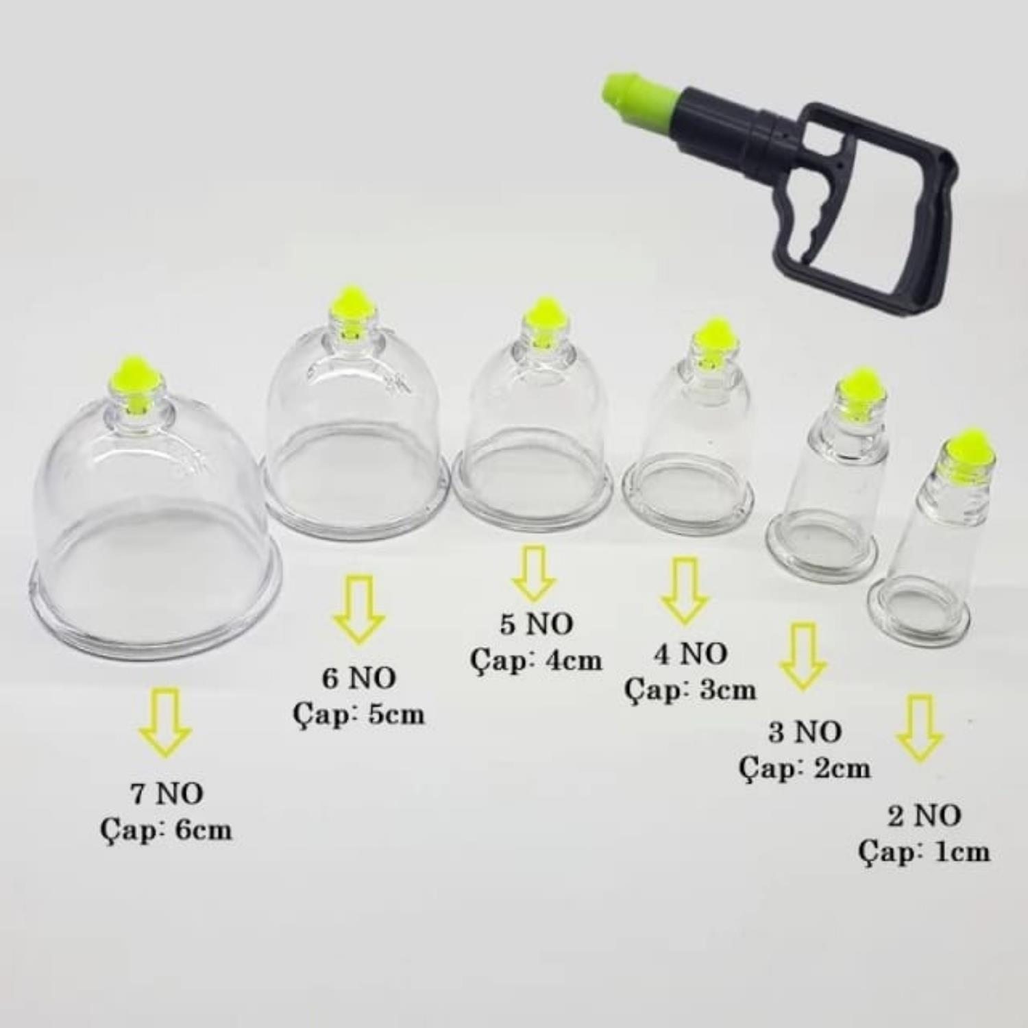 Hacamat Kupası Silikon Tıpalı 10 adet