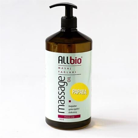 ALLBİO Masaj Yağı 1 Litre Çeşitleri Papaya