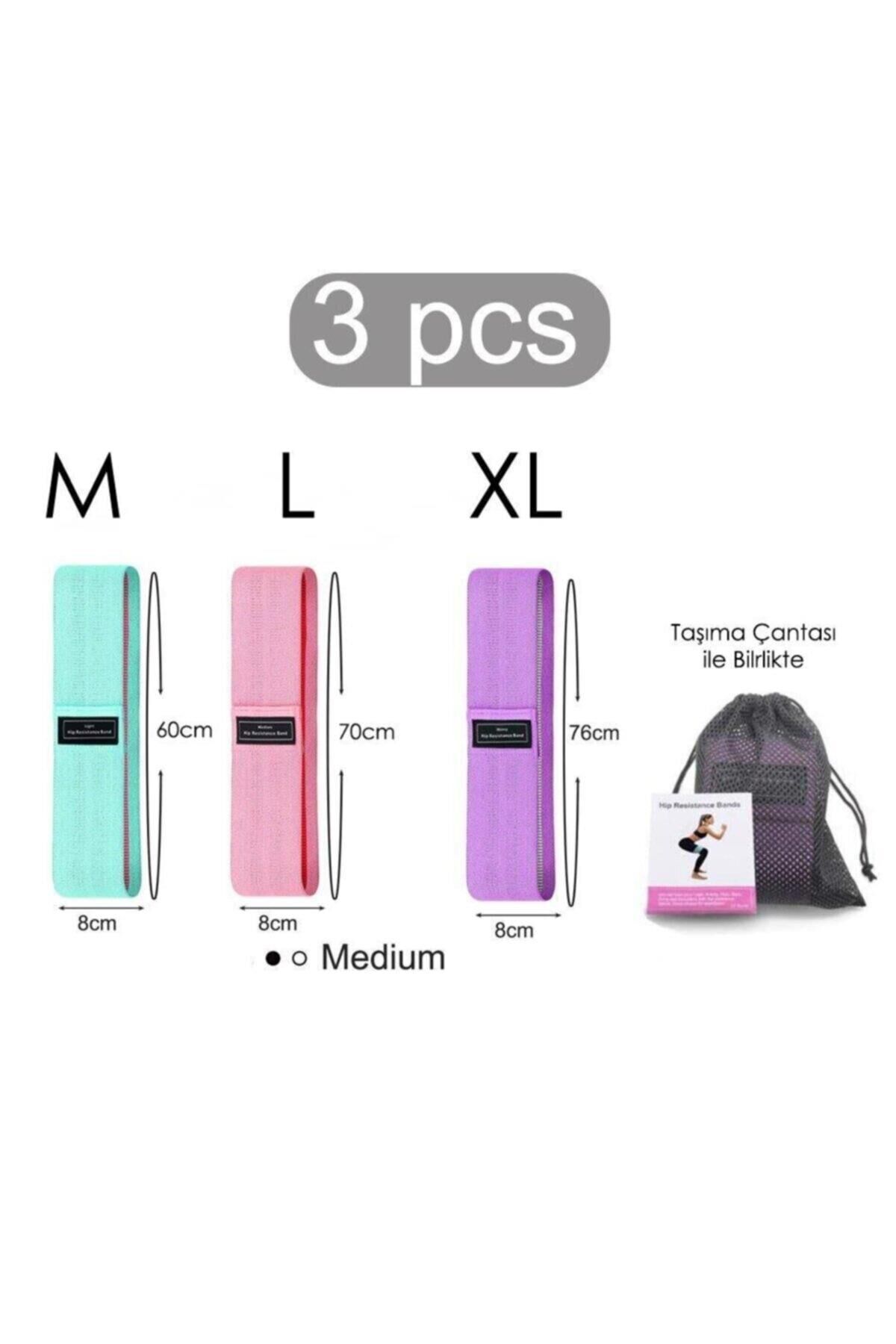 Egzersiz & Pilates Direnç Hip Bandı Seti