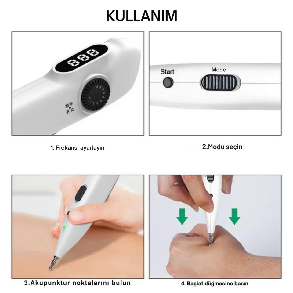 Akupunktur Nokta Bulucu Dedektör ve Meridyen Masaj Cihazı