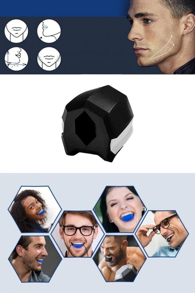 Face Yoga Çene Egzersiz Topu Siyah Renk