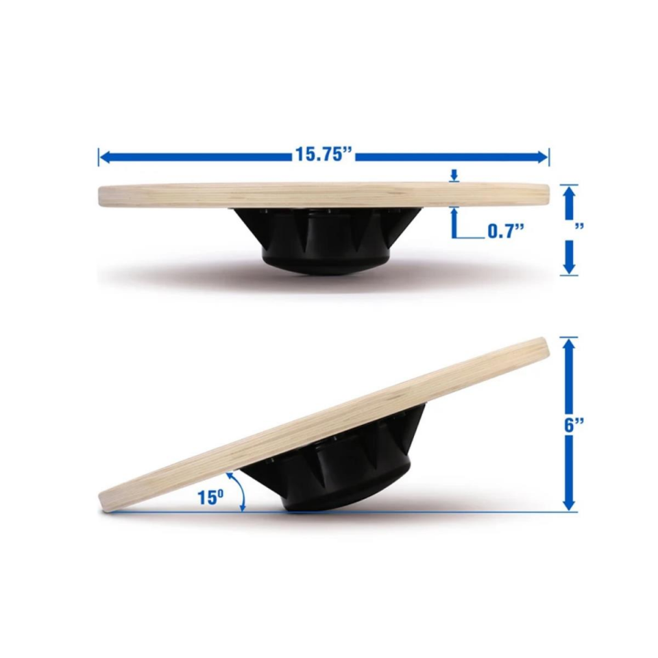 Ahşap Denge Tahtası Egzersiz ve Spor Amaçlı Fizik tedavi Tahtası