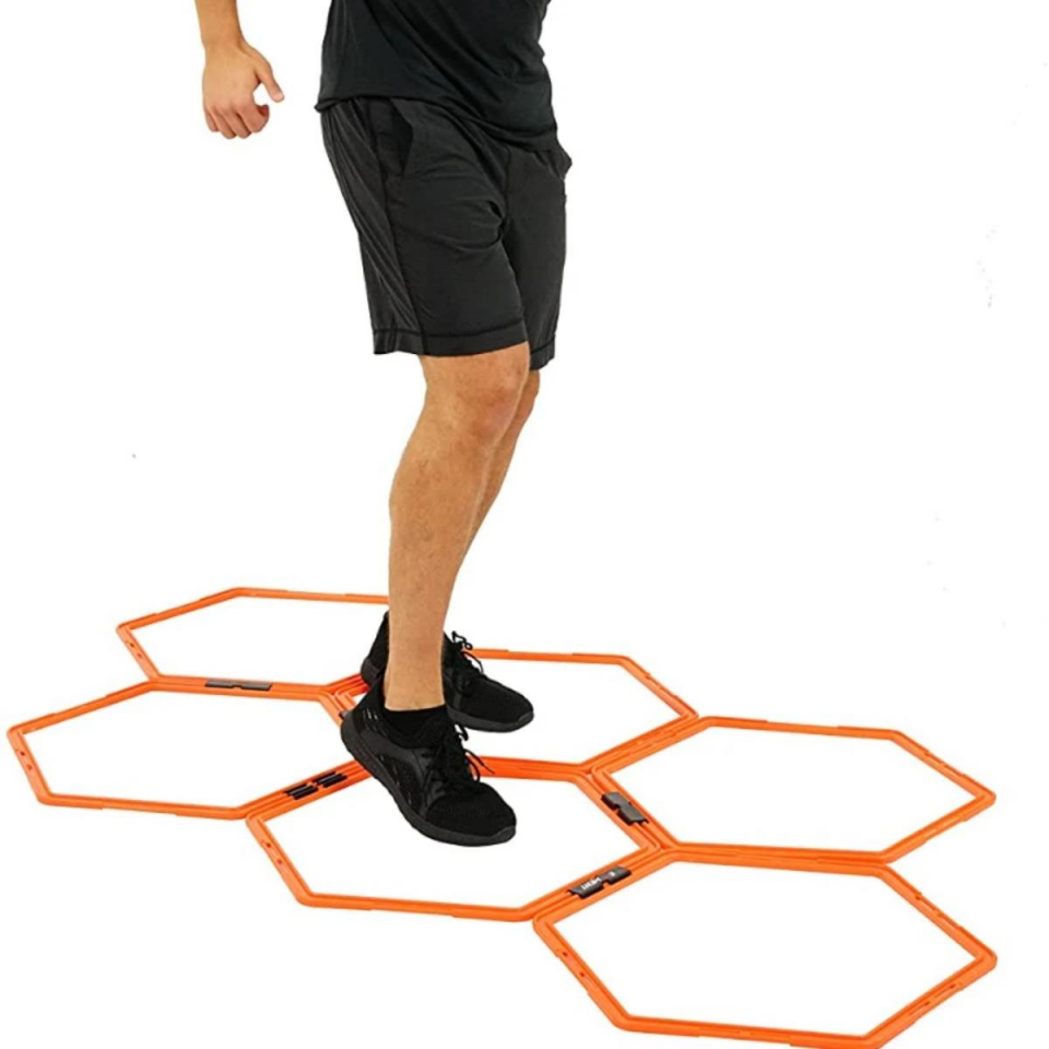 6'lı Altıgen Hız Ve Çeviklik Antreman Halkası Egzersiz Seti