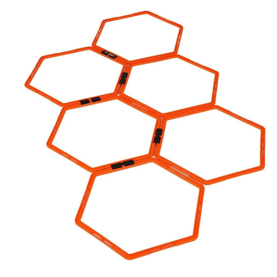 6'lı Altıgen Hız Ve Çeviklik Antreman Halkası Egzersiz Seti
