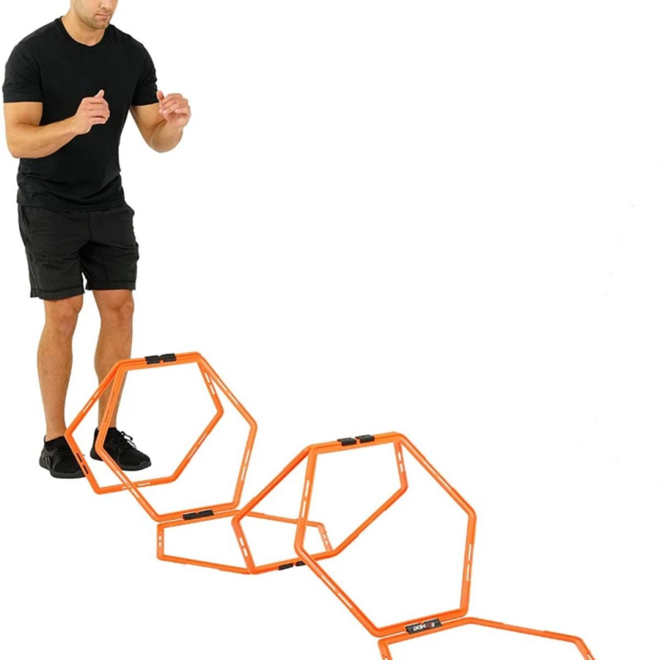 6'lı Altıgen Hız Ve Çeviklik Antreman Halkası Egzersiz Seti