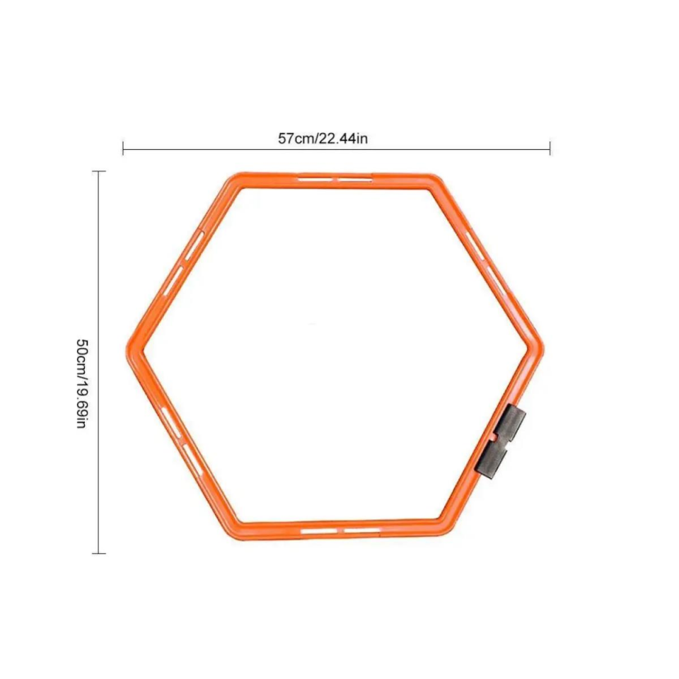 6'lı Altıgen Hız Ve Çeviklik Antreman Halkası Egzersiz Seti