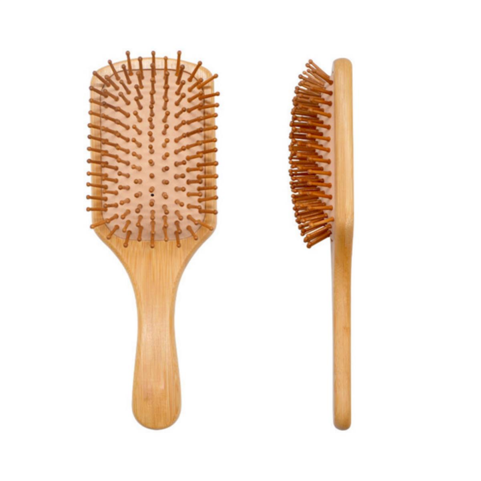 Bambu Dişli Tarak Ahşap Saç Fırçası