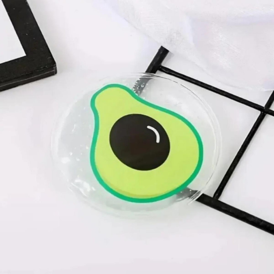 Armut Desenli Soğuk Sıcak Jel Göz Maskesi Buz Rahatlatıcı Kozmetik Yüz Yogası 2'li Maske