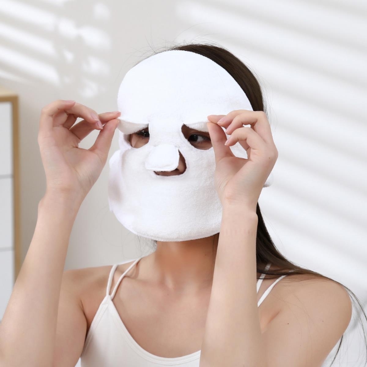 Yeniden Kullanılabilir Yüz Bakım Sıcak Soğuk Havlu Yüz Yogası Spa Maske