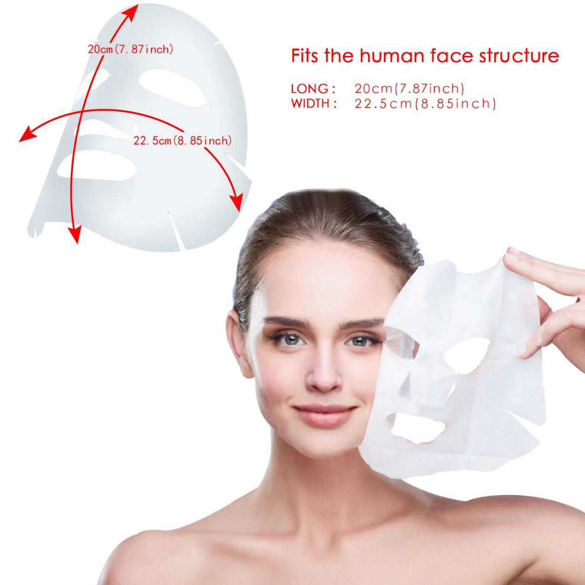 Tek Kullanımlık Pamuk Yüz Bakım Maskesi Yüz Yogası 10 'lu Maske