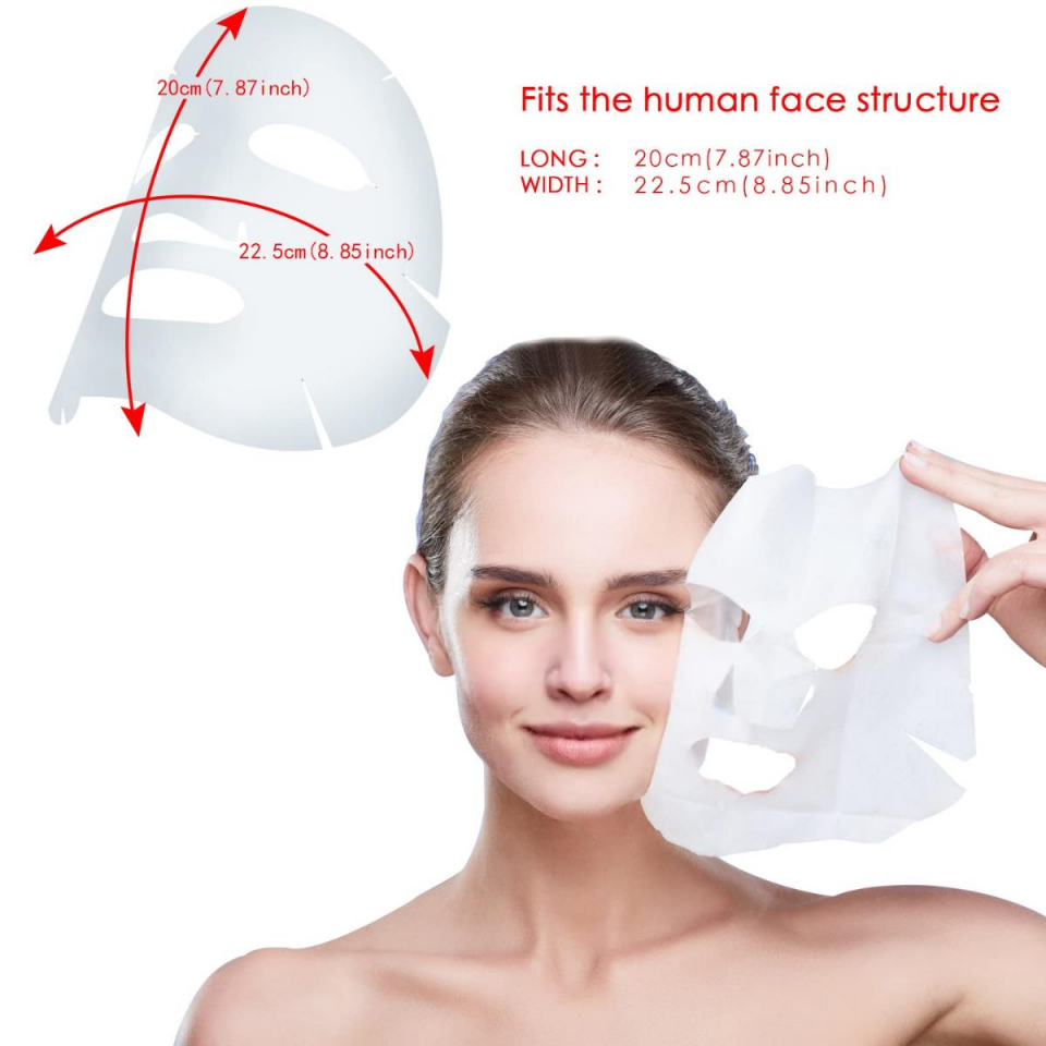 Tek Kullanımlık Pamuk Yüz Bakım Maskesi Yüz Yogası 10 'lu Maske