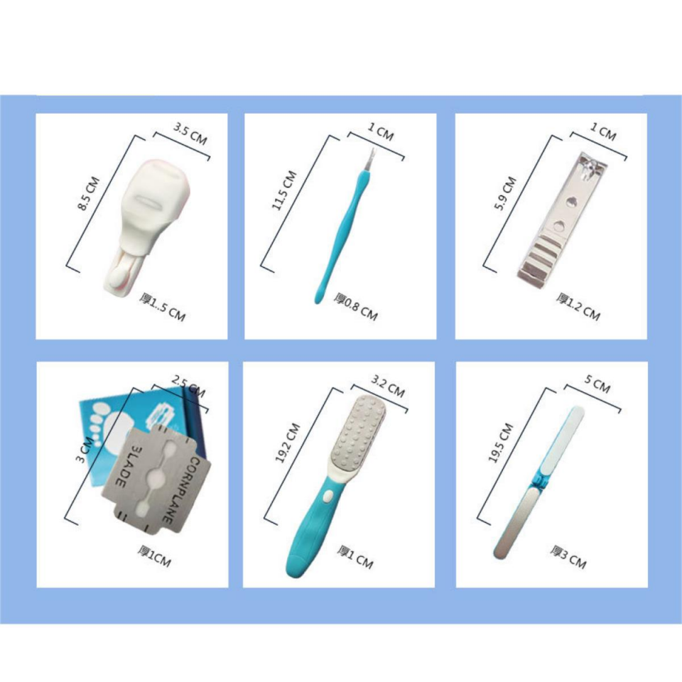 Topuk Pedikür Nasır Giderici 6 Parça Ayak Törpü Bakım Seti