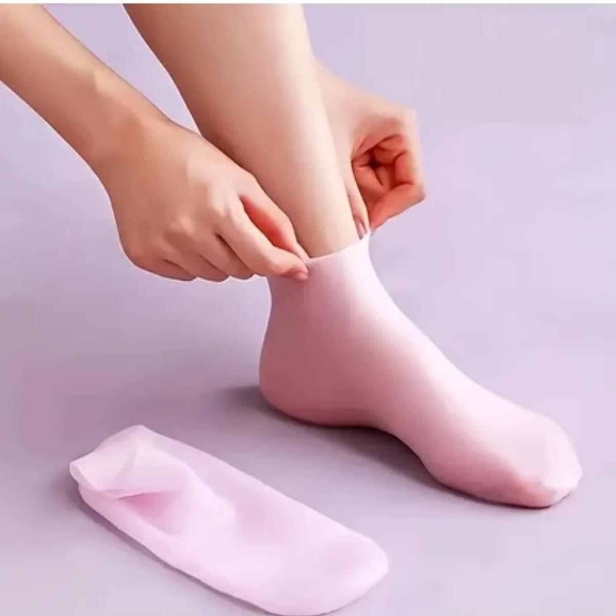 Silikon Nemlendirici Ayak Bakımı Çorap Spa Jel Seti