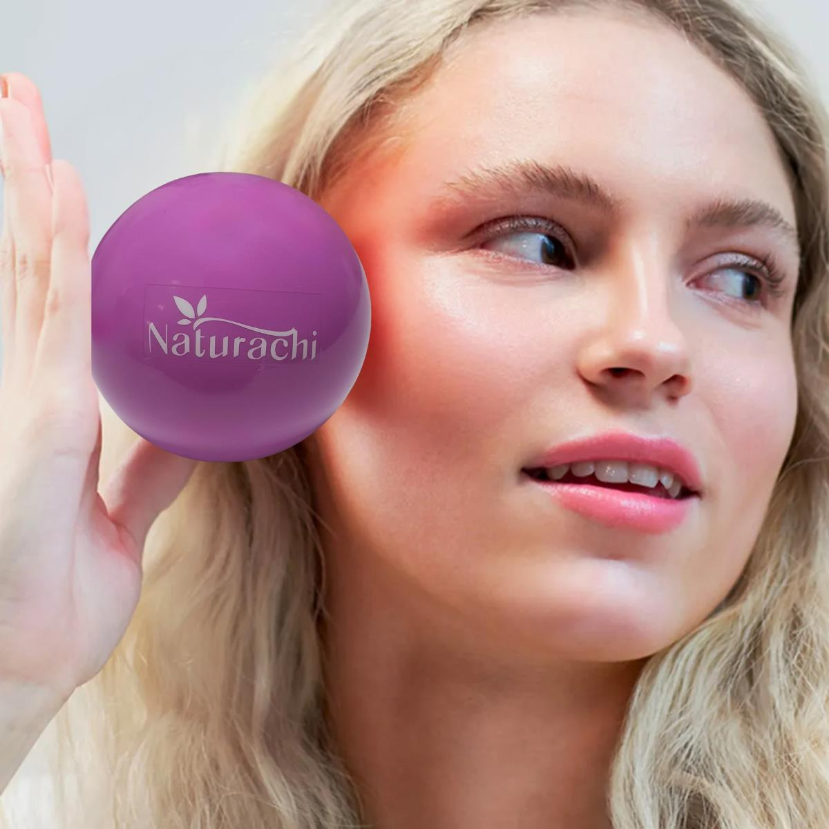 Face Yoga Ball Özel Üretimli 250 Gr Yüz Egzersiz & Masaj Topu Mor Renk