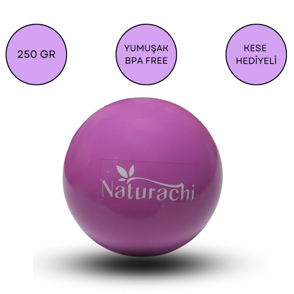 Face Yoga Ball Özel Üretimli 250 Gr Yüz Egzersiz & Masaj Topu Mor Renk