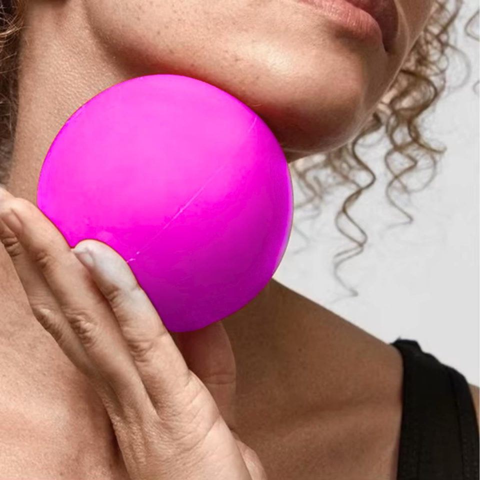 Face Yoga Ball Özel Üretimli 250 Gr Yüz Egzersiz & Masaj Topu Mor Renk