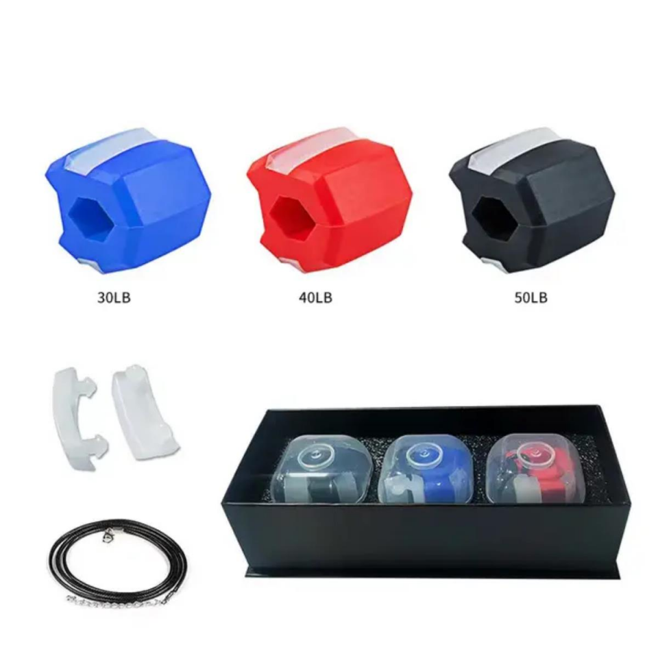 Face Yoga Başlangıç-Orta-Zor Jawline Çene Egzersiz Topu 3'lü Set