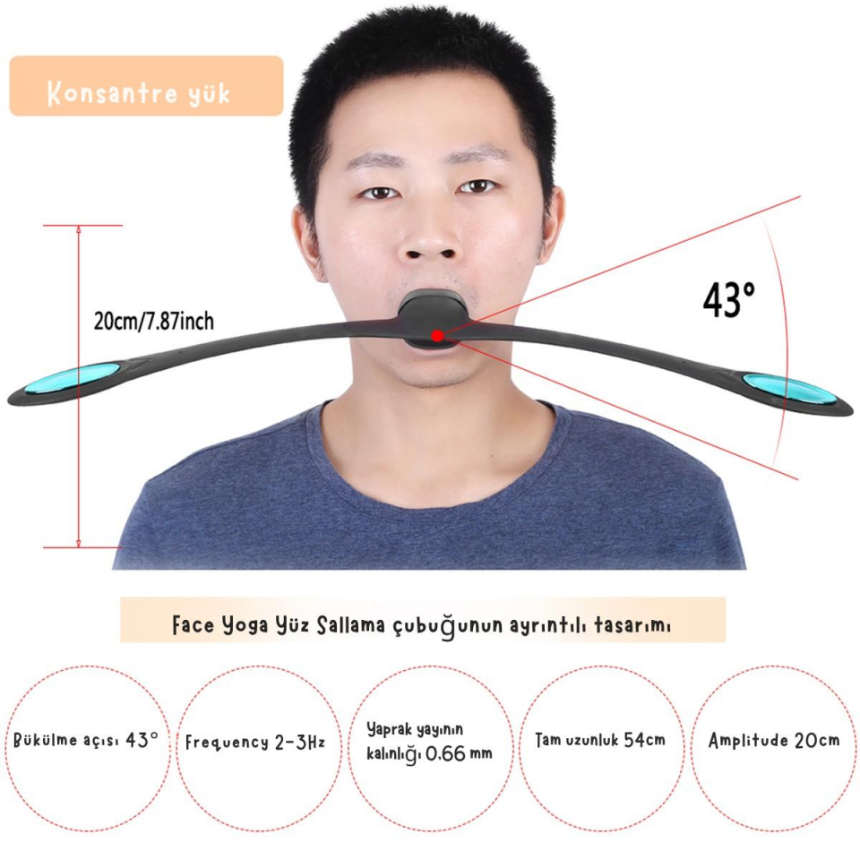 Face Yoga Yüz ve Gıdı Şekillendirici Kırışıklık Giderici Çene Egzersiz Dambıl Seti