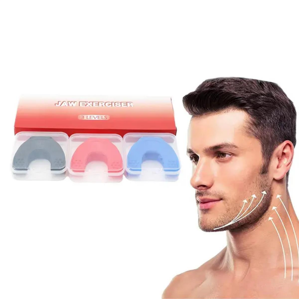 Başlangıç-Orta-Zor Jawline Face Yoga Çene Kası Egzersiz Topu 3'lü Set