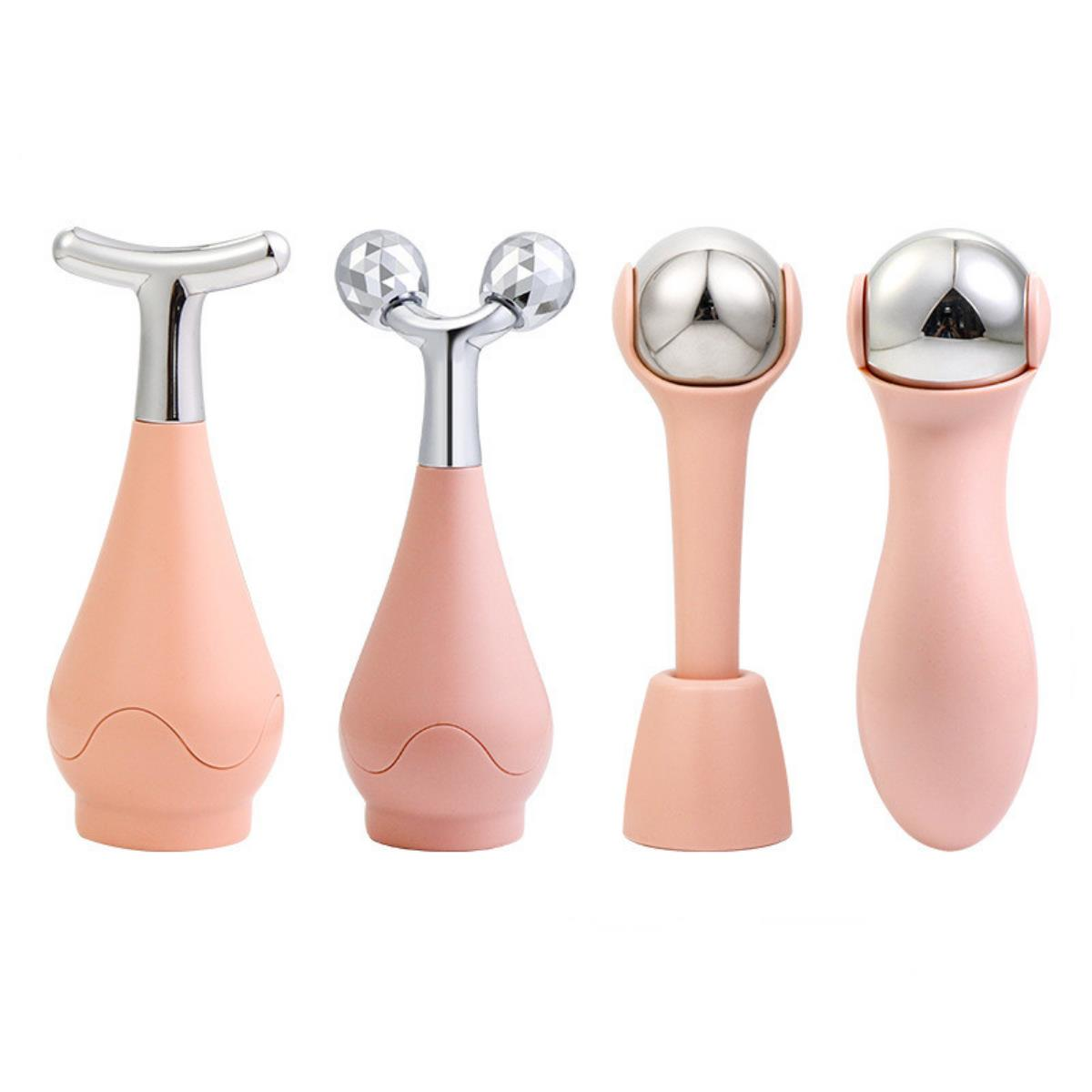 Face Yoga Gua Sha Yüz Masaj Buz Küresi Face Roller 4 Lü Set